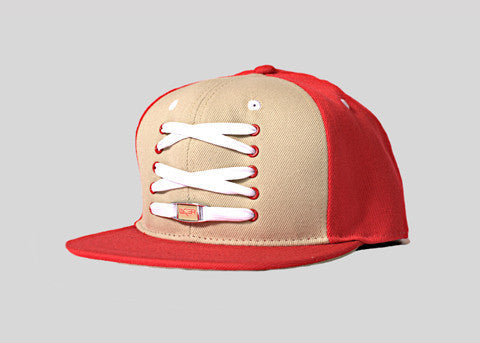 SF Khaki & Red Snapback